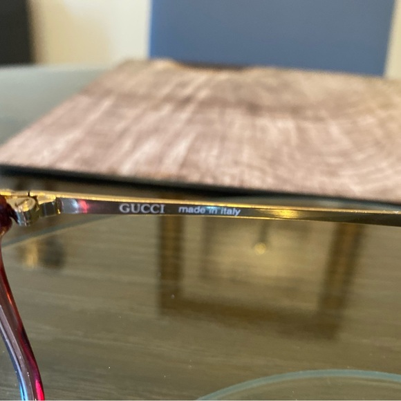 Gucci Women's Glasses in Rich Burgundy - Picture 6 of 6